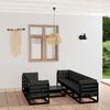 vidaXL 8-tlg. Garten-Lounge-Set mit Kissen Kiefer Massivholz