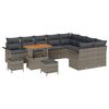 vidaXL Garten-Sofa-Set 12 stk. 11-Sitzanzahl Grau