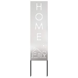 vidaXL Garten Sichtschutz-Leinwand Silber 32 x 140 cm Edelstahl