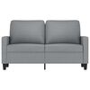 vidaXL 2-Sitzer-Sofa Hellgrau 120 cm Stoff