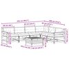 vidaXL 7-tlg. Garten-Lounge-Set mit Kissen Wei&szlig; Massivholz Kiefer
