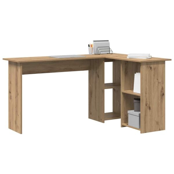vidaXL Schreibtisch Artisan-Eiche 142 x 102 x 73 cm Holzwerkstoff