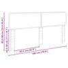 vidaXL Kopfteil Graues Sonoma 200 cm Holzwerkstoff