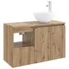 vidaXL Badezimmerm&ouml;bel-Set 2 Stk. Artisan-Eiche Holzwerkstoff