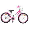 vidaXL Kinderfahrrad Mit St&uuml;tzr&auml;dern 18 Zoll f&uuml;r 5-7 Jahre alt Rosa