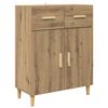 vidaXL Sideboard Artisan-Eiche 34 x 69,5 x 89 cm Holzwerkstoff