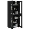 vidaXL Highboard Schwarz 69,5x34x180 cm Holzwerkstoff