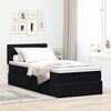vidaXL Ottoman-Bett mit Matratze Schwarz 100x200 cm Samt
