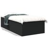 vidaXL Bettgestell Schwarz 75x190 cm Holzwerkstoff