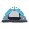 vidaXL Kuppel-Campingzelt 2 Personen Blau Quick Release