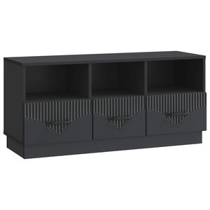 vidaXL TV-Schr&auml;nk Schwarz 102 x 34,5 x 47 cm Holzwerkstoff