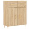 vidaXL Highboard Sonoma-Eiche 69,5x34x180 cm Holzwerkstoff