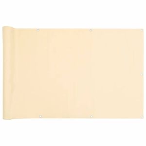 vidaXL Balkon-Sichtschutz Creme 600x90 cm PVC