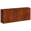 vidaXL Pflanzk&uuml;bel Rostig 200x40x80 cm Wetterfester Stahl
