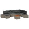 vidaXL Garten-Sofa-Set 9 stk. Grau