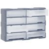 vidaXL Multi-Schubladen-Organizer 8 große Schubladen 52x16x37 cm