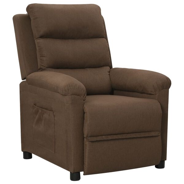vidaXL Relaxsessel Braun Stoff