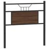 vidaXL Ersatz-Kopfteil Braun Eichen-Optik 80 cm Holzwerkstoff und Stahl