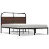 vidaXL Bettgestell ohne Matratze 160x200 cm Braun Eichen-Optik