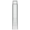 vidaXL Gabionen mit Hochbogen 12 Stk 300x50x220/240cm Verzinktes Eisen