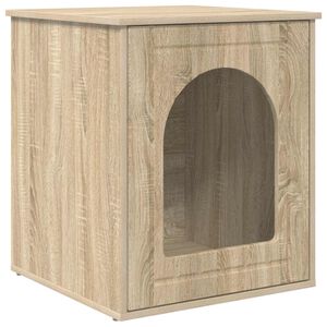 vidaXL Katzenhaus Sonoma 53 x 52 x 62 cm Holzwerkstoff