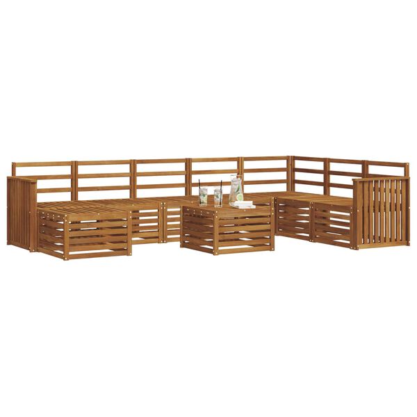 vidaXL Sofagarnituren Natur Massivholz Akazie