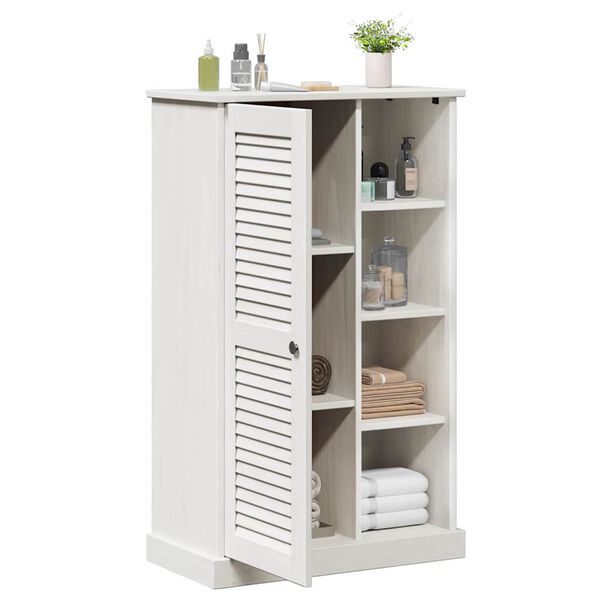 vidaXL Badezimmerschrank VIGO Wei&szlig; und Antikwei&szlig; 68 x 34 x 110 cm