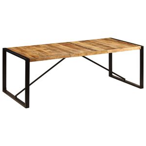 vidaXL Esstisch 220x100x75 cm Massivholz Mango