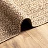 vidaXL Teppich ZIZUR Beige 140x200 cm Jute-Optik Indoor und Outdoor