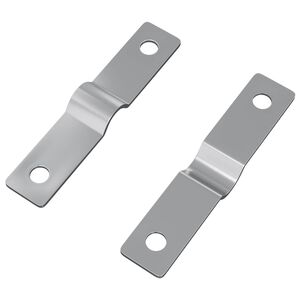 vidaXL Einschlagplatte 2 pcs Silber 50 x 10 x 1,2 mm Eisen