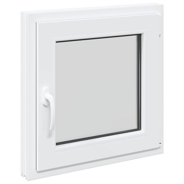 Kellerfenster RISOR Wei&szlig; 60 x 60 cm PVC und Glas
