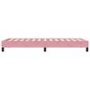 vidaXL Boxspringbett ohne Matratze Rosa 100x210 cm Samt