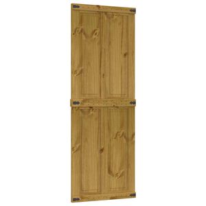 vidaXL Scheunent&uuml;r CORONA 70 x 210 cm Massives Kiefernholz Honigbraun