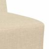 vidaXL Modulares Armfreies Sofa 3 pcs Creme 55 x 74 x 82 cm Stoff