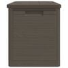 vidaXL Outdoor-Kissenbox Braun 77,5x44,5x53 cm Polypropylen