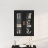 vidaXL Wandschrank Wandmontiert Schwarz Eichen-Optik 69,5 x 34 x 90 cm