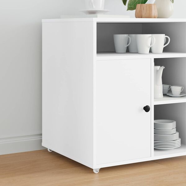 vidaXL Bockrolle 12 pcs Wei&szlig; 42 x 11,5 x 29 mm Eisen