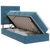 vidaXL Aufbewahrungsbett mit Matratze Dunkelblau 90 x 190 cm Samt
