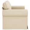 vidaXL Sofa Creme 155 x 82 x 80 cm Stoff