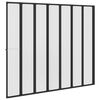 vidaXL Duschwand Sonstiges Schwarz 168 x 140 cm Aluminium