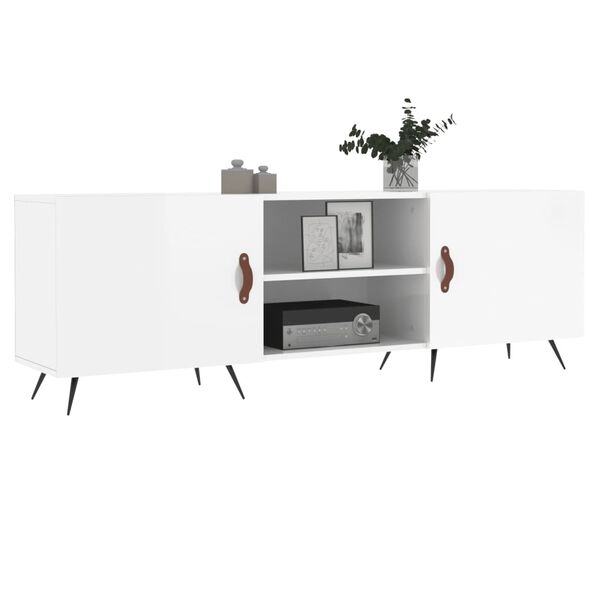 vidaXL TV-Schrank Hochglanz-Wei&szlig; 150x30x50 cm Holzwerkstoff