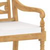 vidaXL 5-tlg. Garten-Essgruppe mit Kissen Massivholz Teak