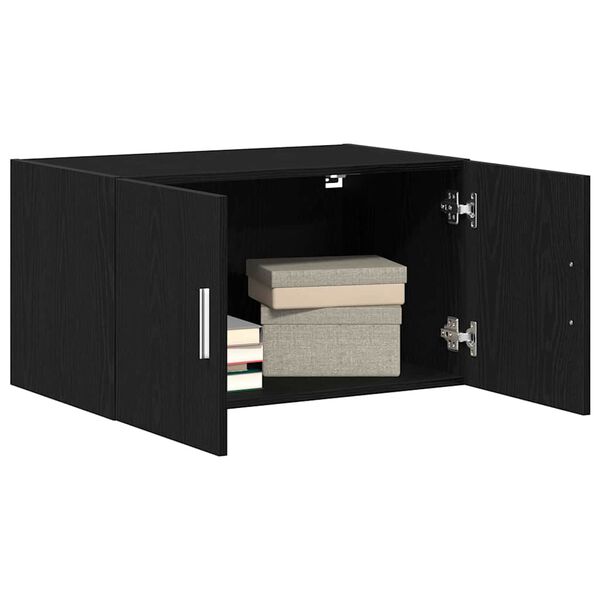 vidaXL Wandschrank Schwarze Eiche 70 x 42,5 x 40 cm Holzwerkstoff