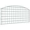 vidaXL Teichzaun Set 5 stk. 100 x 50 cm Stahl Gr&uuml;n