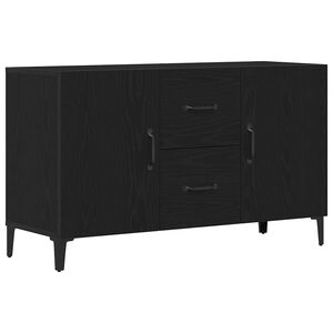 vidaXL Sideboard Schwarz Eichen-Optik 100 x 36 x 60 cm Holzwerkstoff