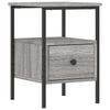 vidaXL Nachttisch Grau Sonoma-Eiche 34x36x50 cm Holzwerkstoff