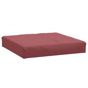 vidaXL Palettenkissen Melange Weinrot 60x60x9,5 cm Stoff