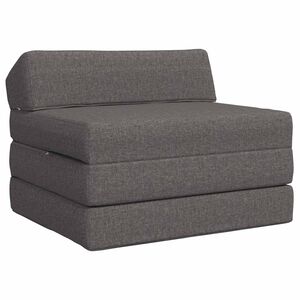 vidaXL Klappsofa Bett Hellgrau 200 x 70 x 10 cm Stoff