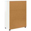 vidaXL Badezimmerschrank mit Regal Hochglanz Wei&szlig; 72,5 x 36,5 x 100 cm