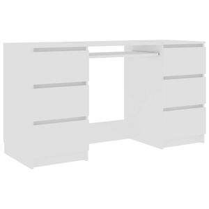 vidaXL Schreibtisch Wei&szlig; 140x50x77 cm Holzwerkstoff